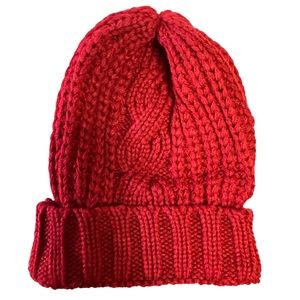 NYC Underground United Red Knitted Toboggan One Size